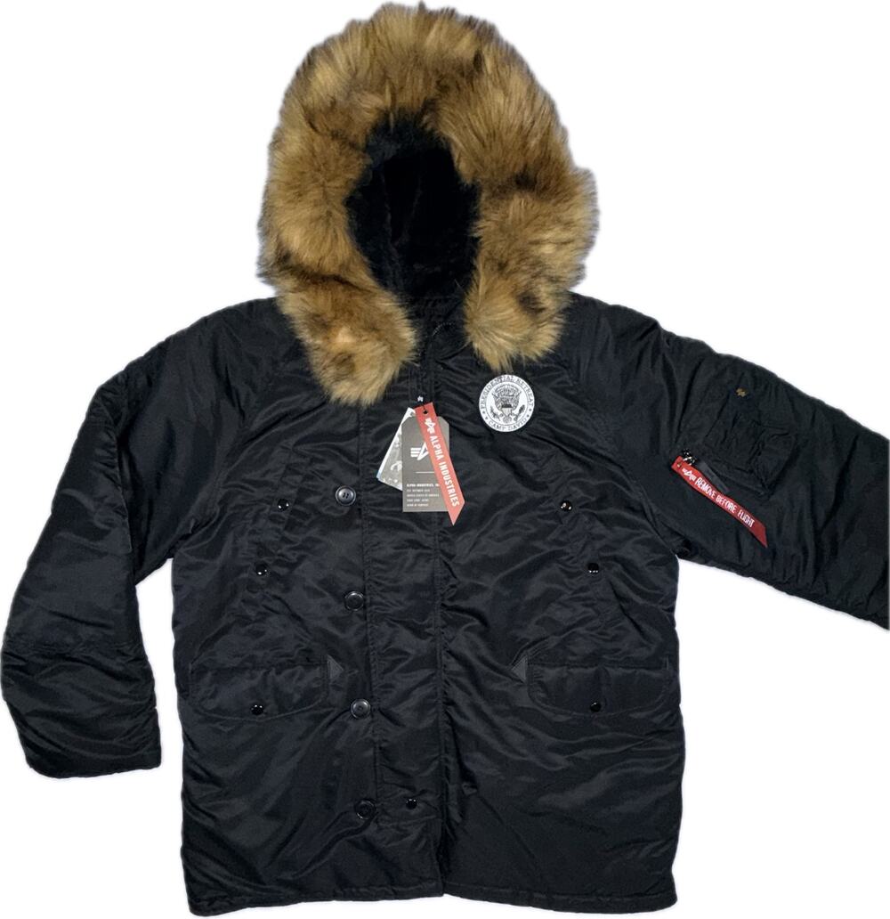NEW Alpha Industries N3B Parka Sz 2XL w/ Presidential Camp David Patch